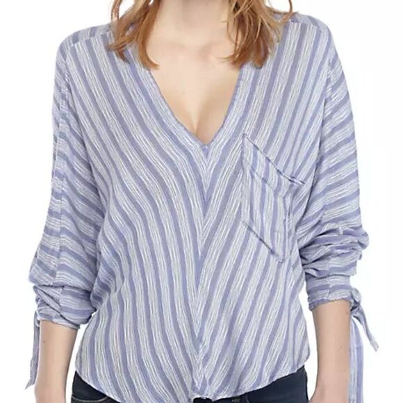 Free People Morning Striped Dolman Top XS NWT - Picture 1 of 4